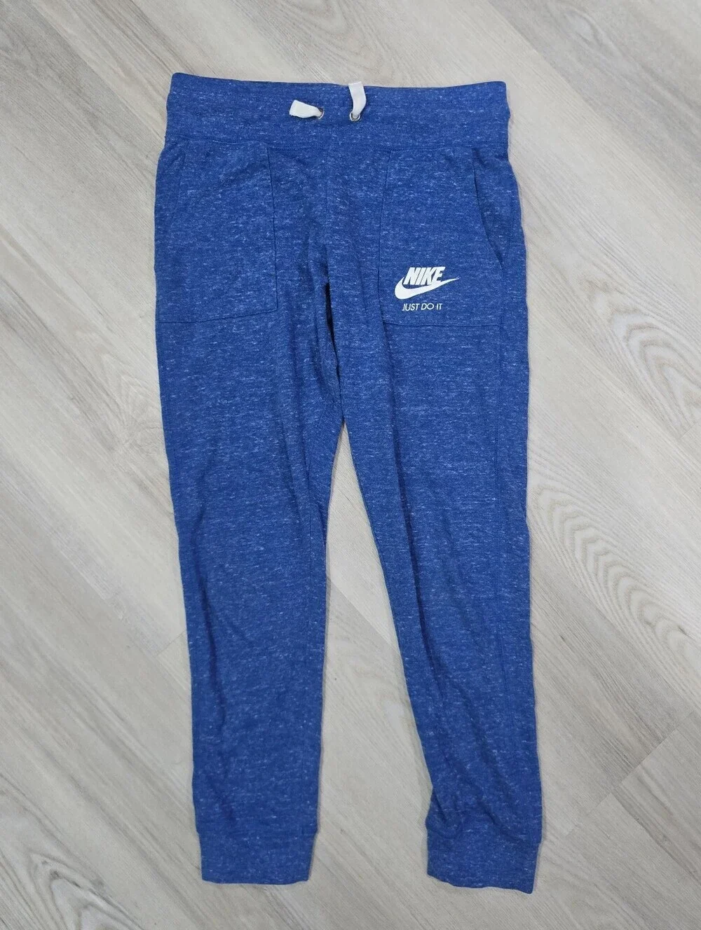 Nike Girls Heathered Royal Blue Jogger Pants Size L